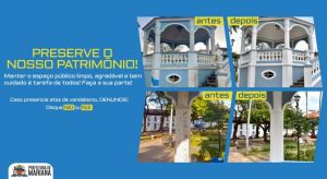 Coreto do Jardim recebe revitalização da Prefeitura de Mariana após pichações